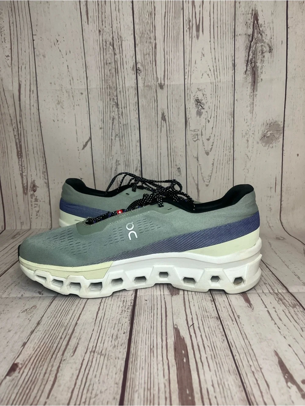 Men's On Running Brand Mineral/Aloe Cloudmonster 2 OC Shoes Sz 10.5